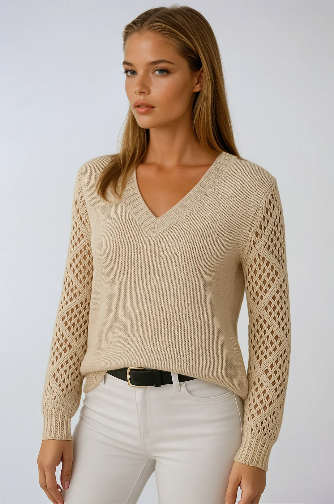 Heide | Openwork Knit Sweater
