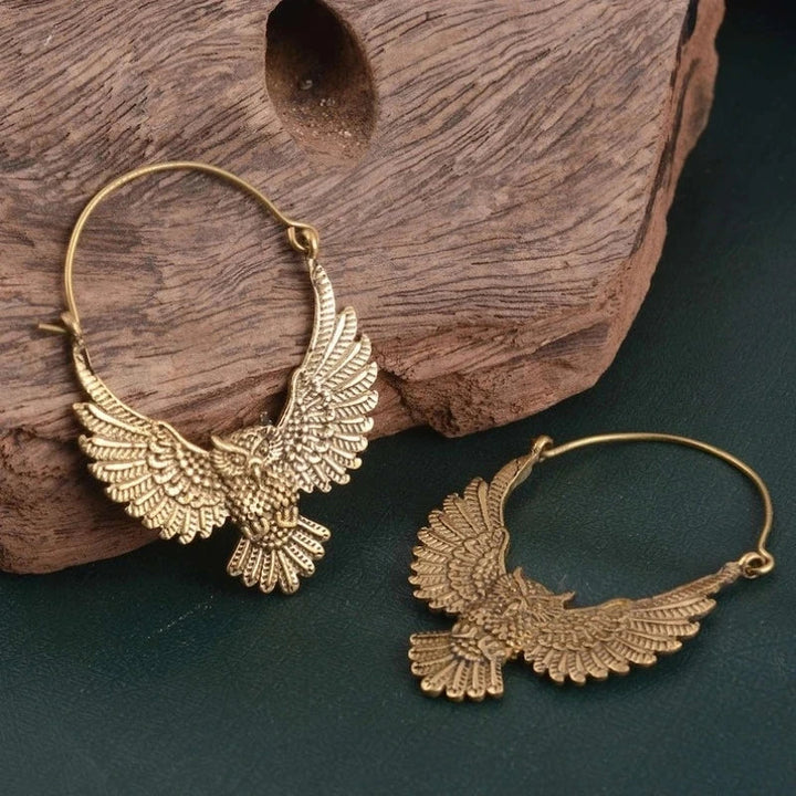 Vivianne | Vintage Bohemian Owl Earrings