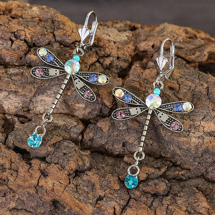 Rosabettina | Carved Dragonfly Earrings