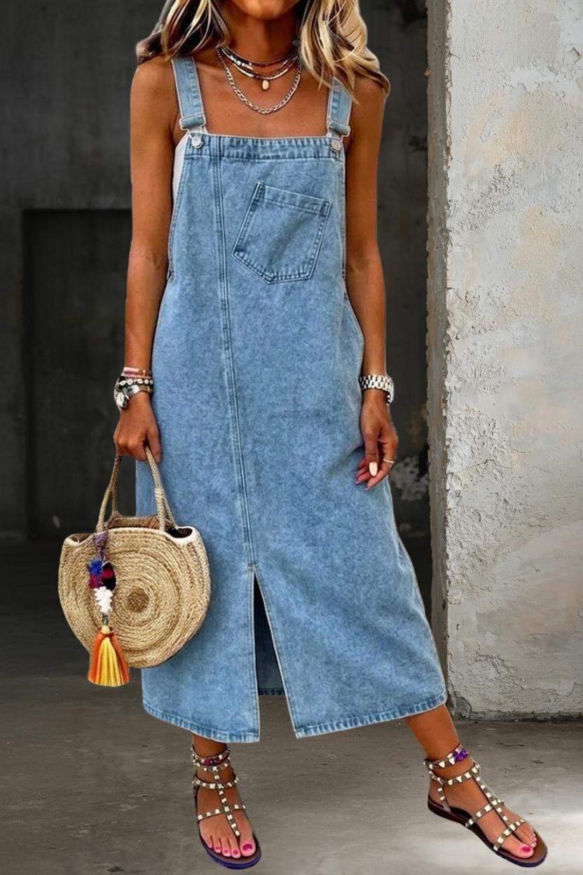 Susan | Casual Denim Sweater Dress