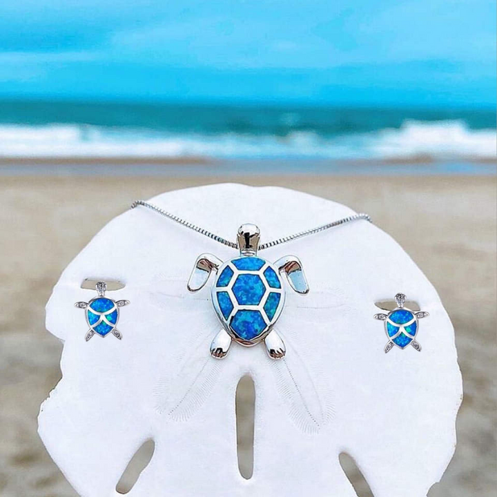 Arelle | Opal Silver Turtle Set