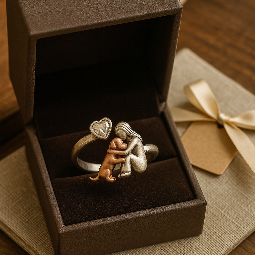 Solveig | Sterling Silver Dog Ring
