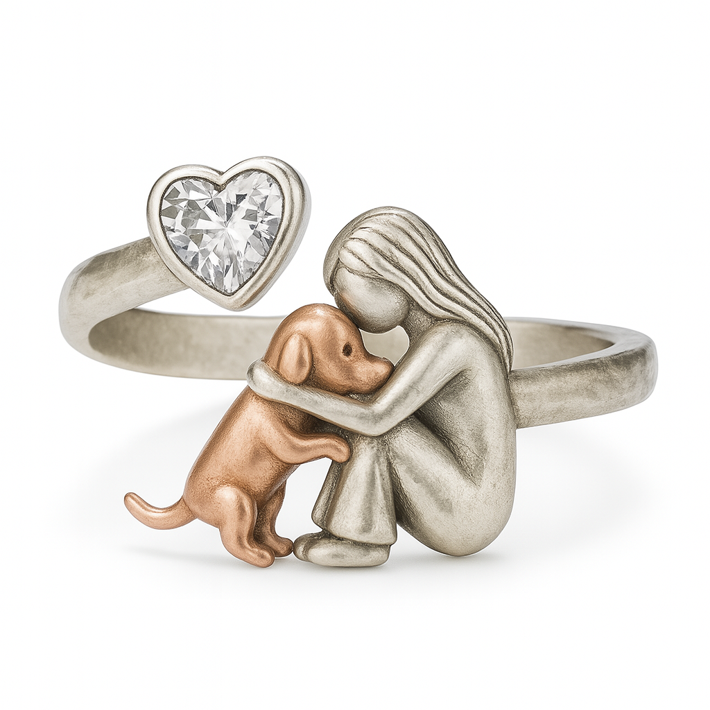 Solveig | Sterling Silver Dog Ring