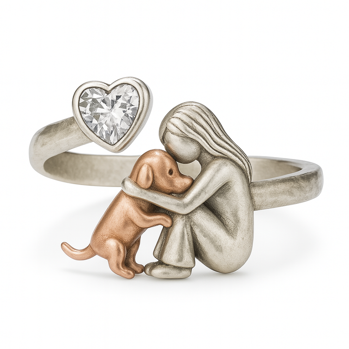 Solveig | Sterling Silver Dog Ring
