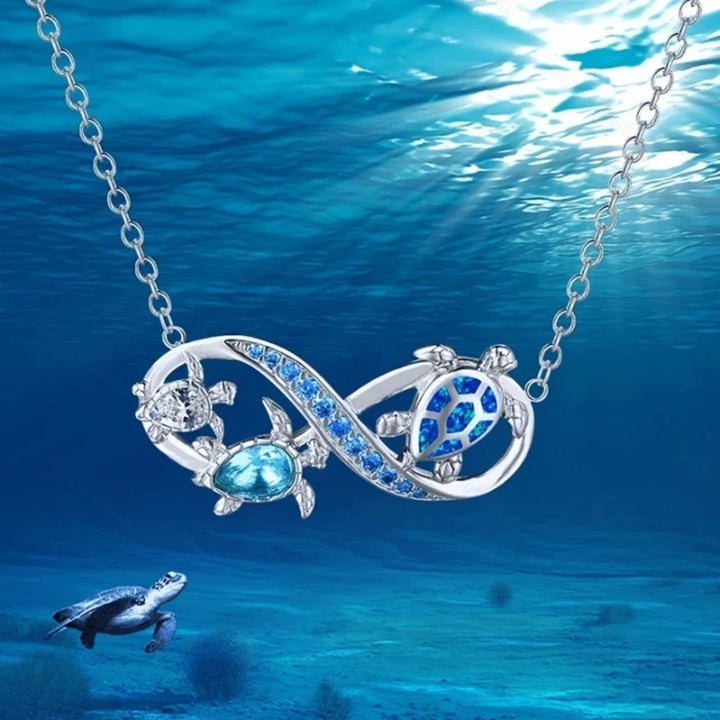Kayleigh | Crystal Turtle Necklace