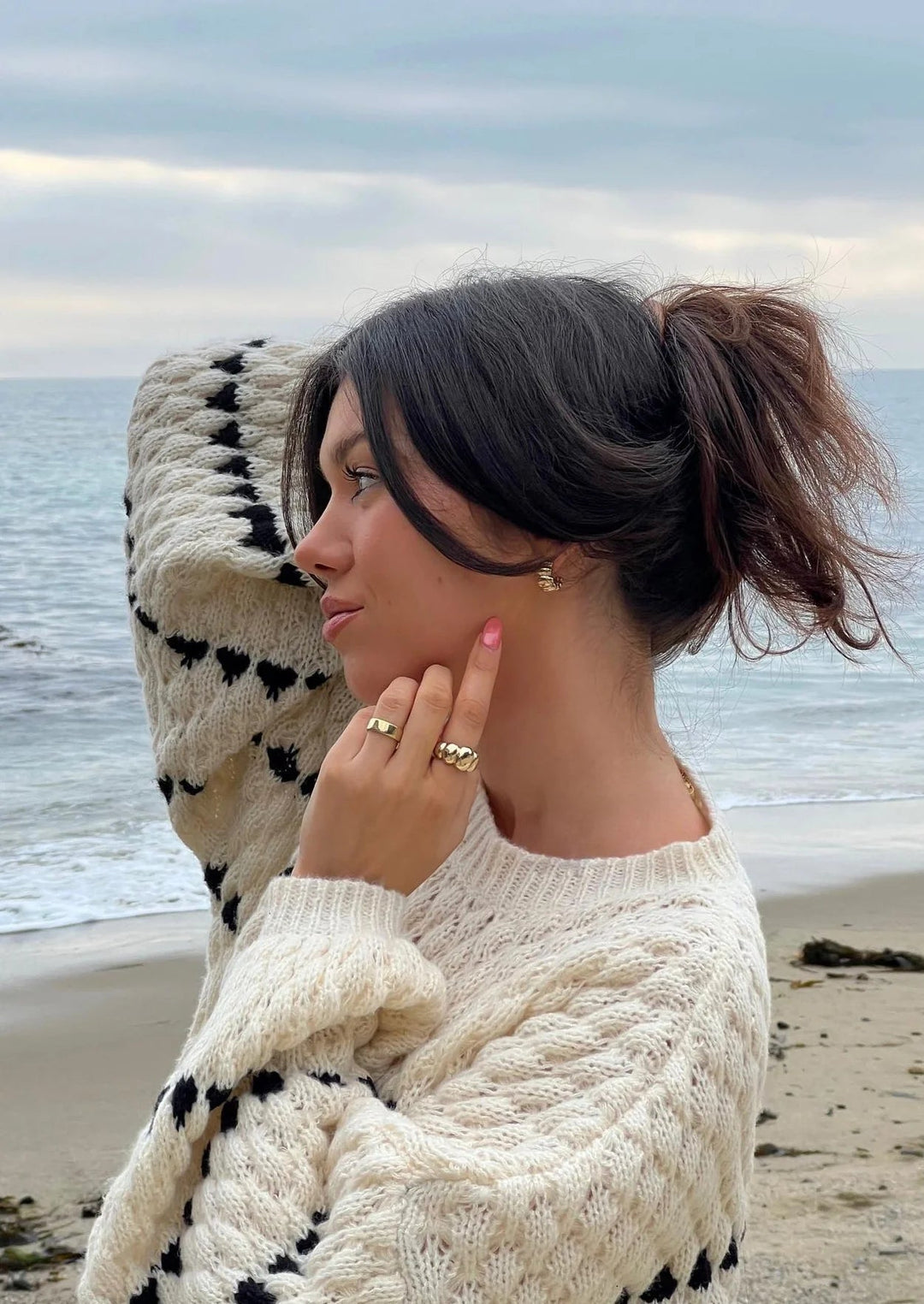 Ondine | Textured Crewneck Sweater