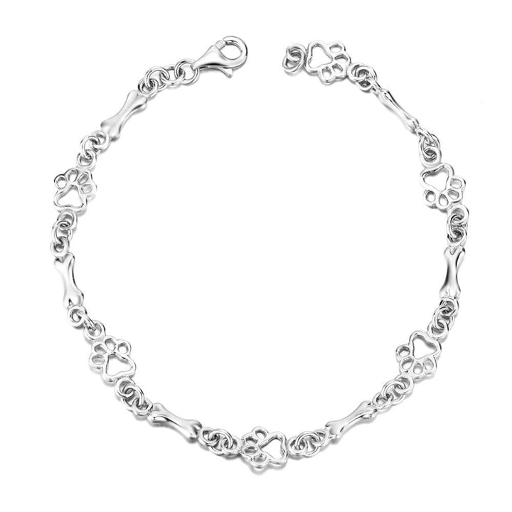 Oster | Silver Dog Paw Bracelet