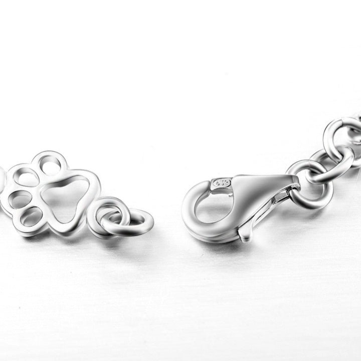 Oster | Silver Dog Paw Bracelet