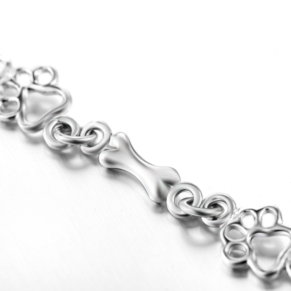 Oster | Silver Dog Paw Bracelet
