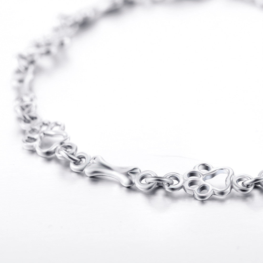 Oster | Silver Dog Paw Bracelet