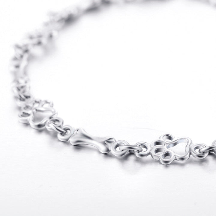 Oster | Silver Dog Paw Bracelet