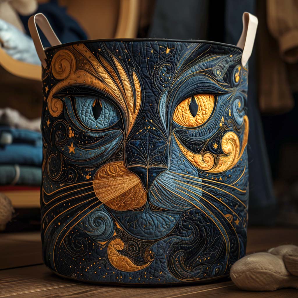 Sarah | Galaxy Cat Laundry Basket