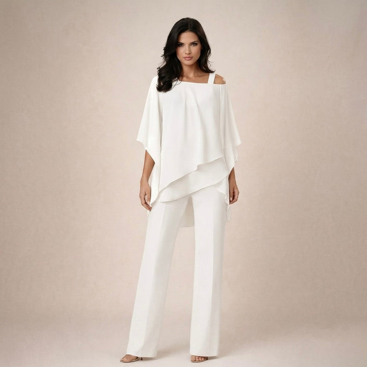 Lina | Elegant Set with Layered Blouse