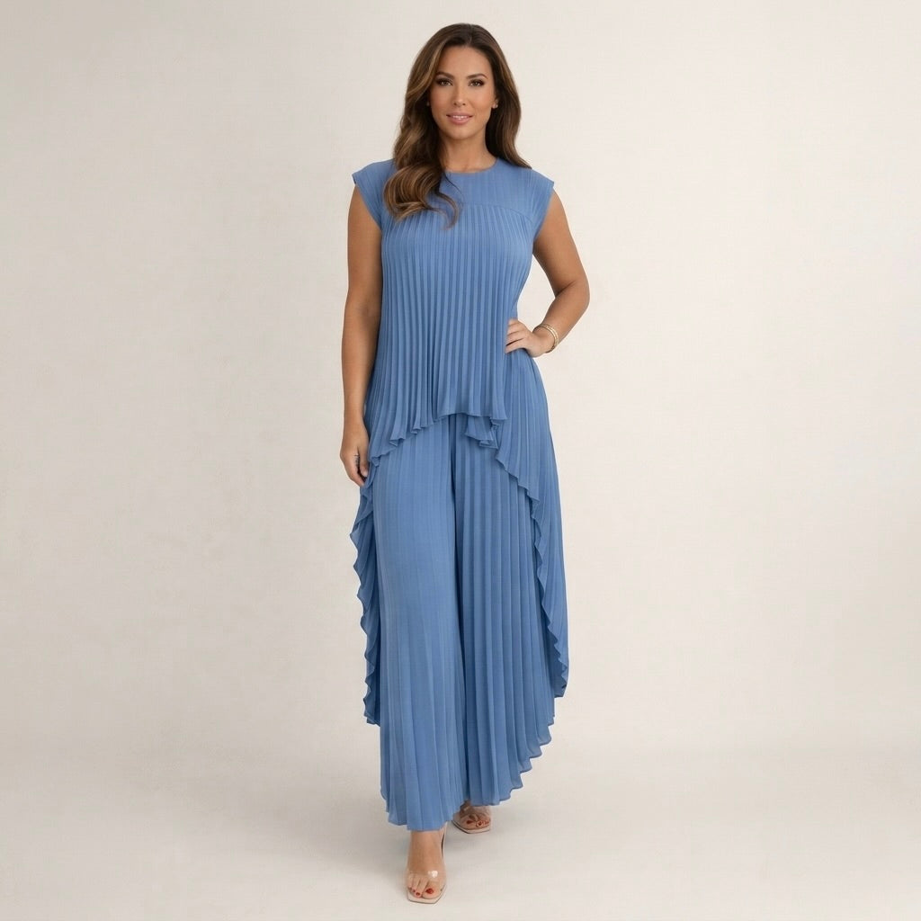 Halina | Elegant Pleated Set