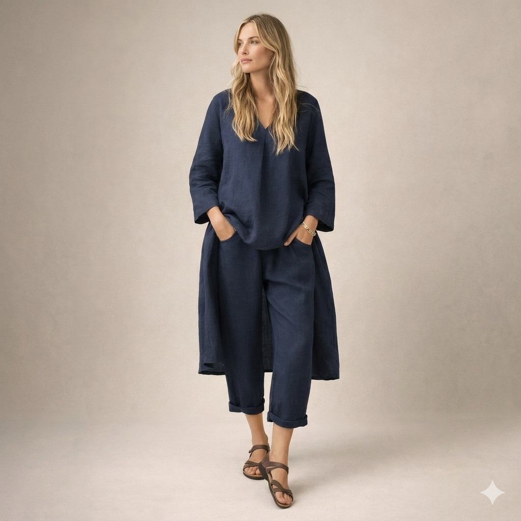 Marianne | Loose Linen Set