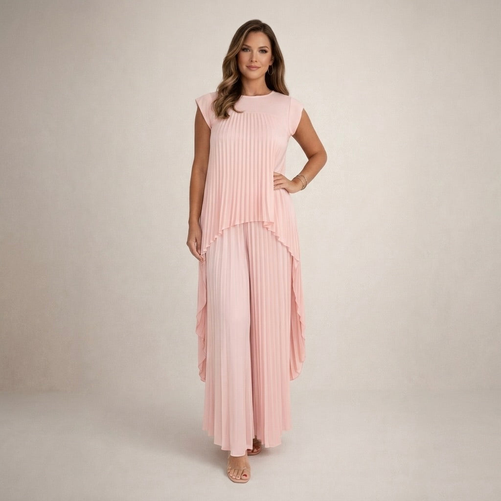 Halina | Elegant Pleated Set
