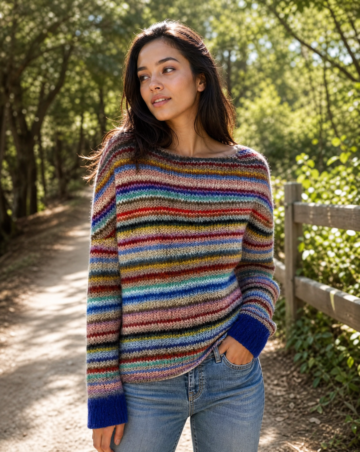 Zaya | Cozy Striped Sweater
