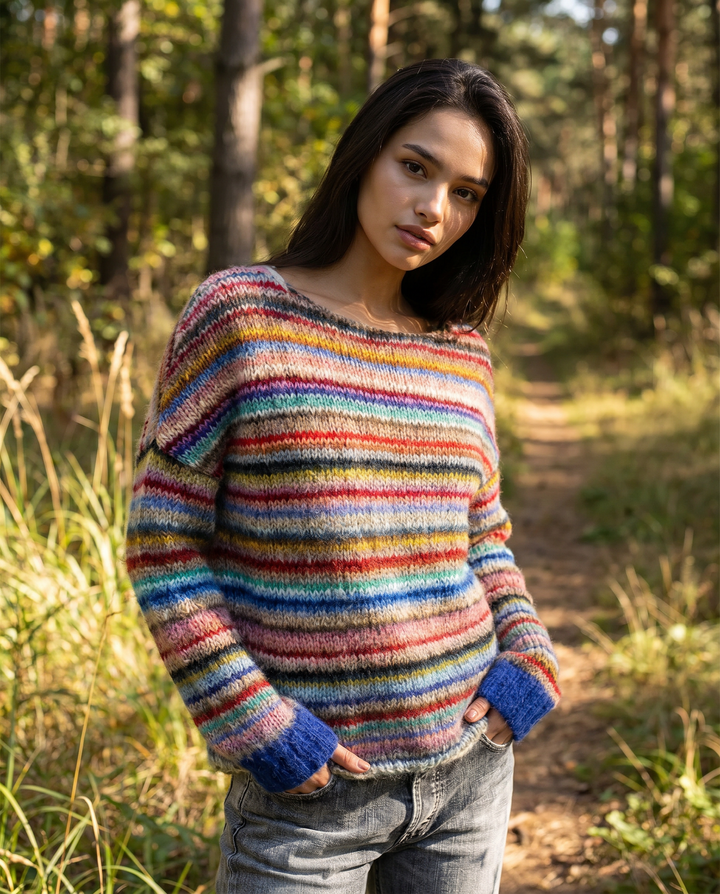 Zaya | Cozy Striped Sweater