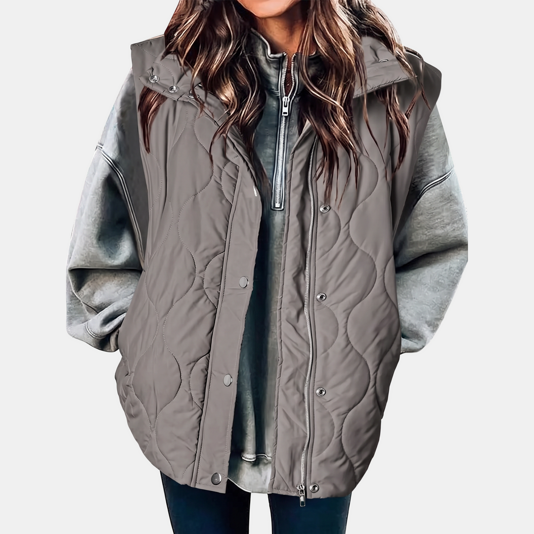 Francie | Quilted Sleeveless Puffer Vest