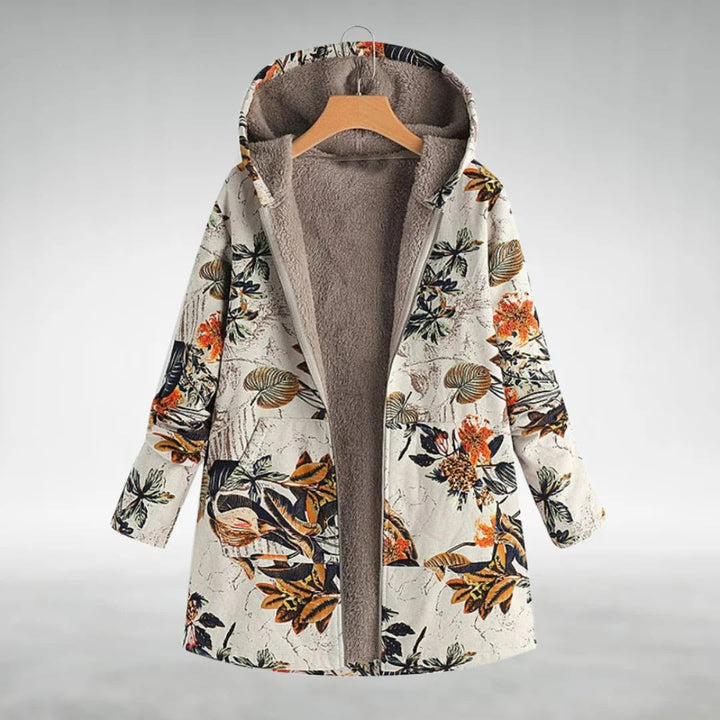 Scarlet | Floral Fleece Jacket