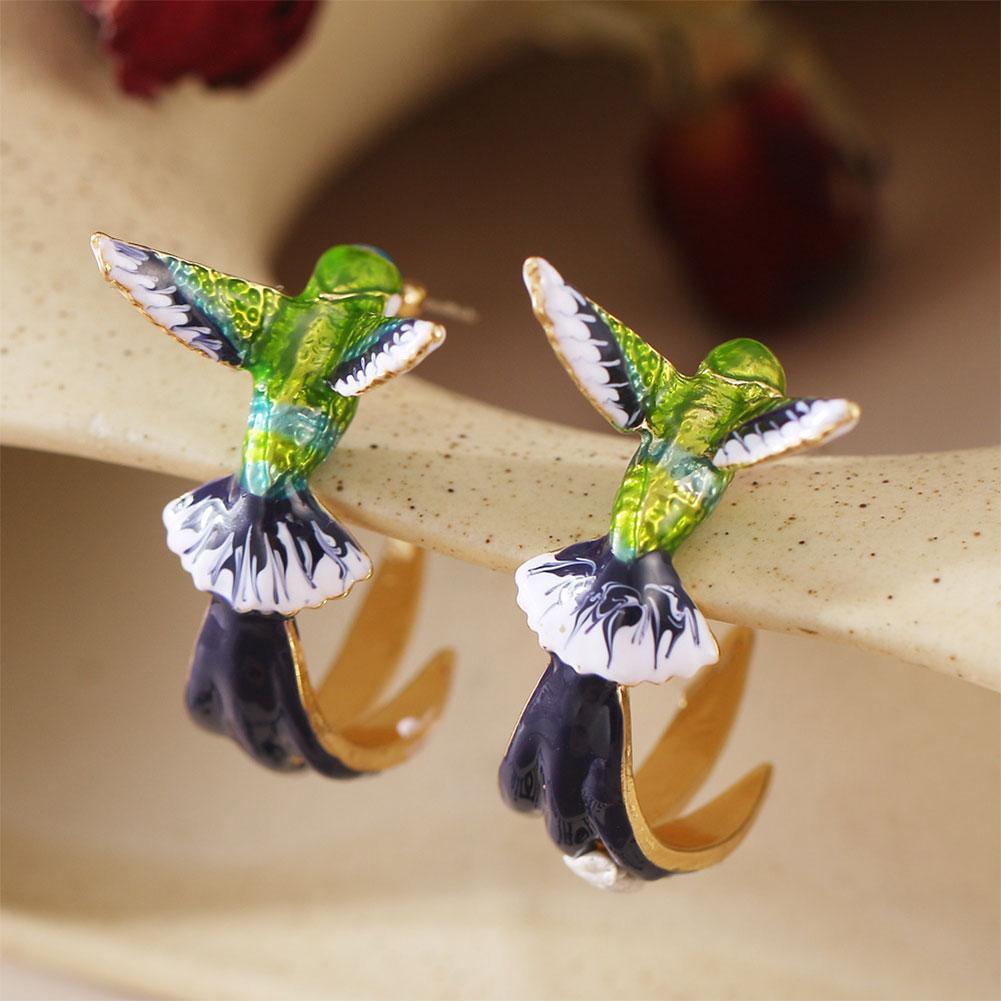 Louanne | Hummingbird Stainless Steel Earrings