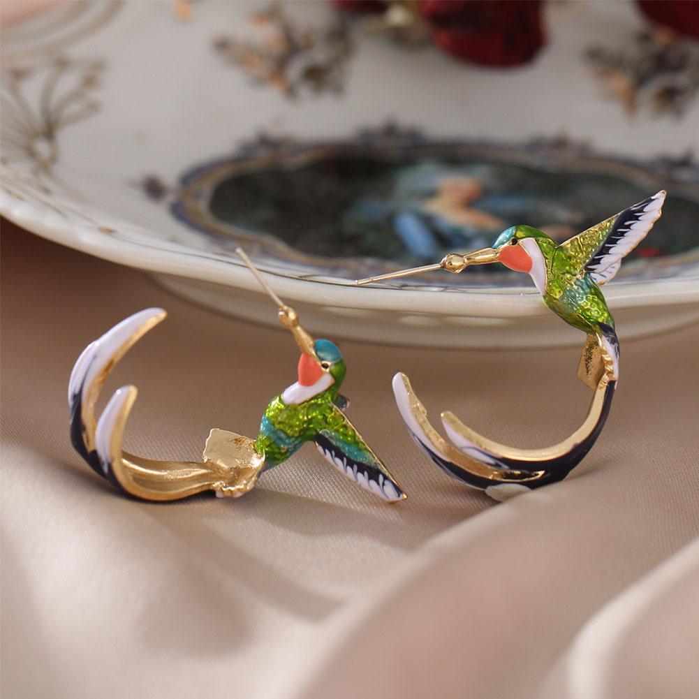 Louanne | Hummingbird Stainless Steel Earrings