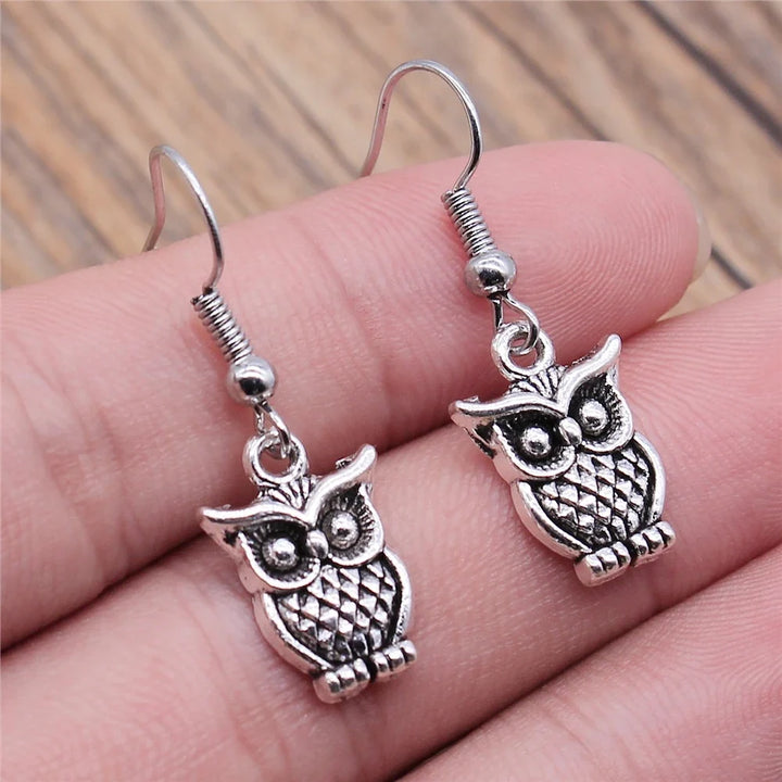 Viveca | Bohemian Owl Dangle Earrings