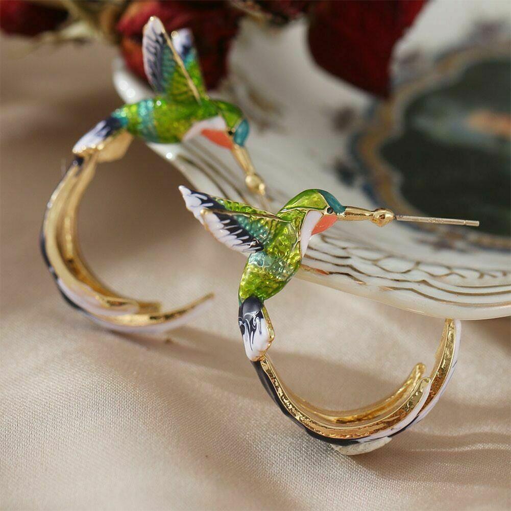 Louanne | Hummingbird Stainless Steel Earrings