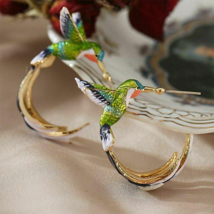 Louanne | Hummingbird Stainless Steel Earrings