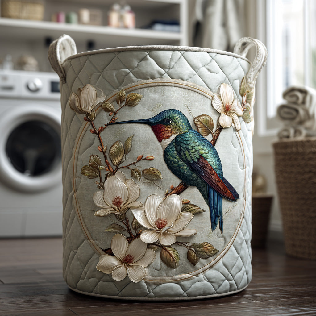 Michelle | Hummingbird Lace Laundry Basket