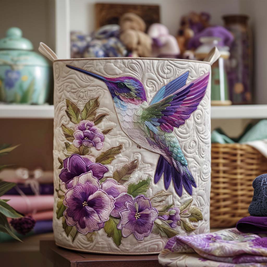Sarah | Hummingbird Bloom Laundry Basket