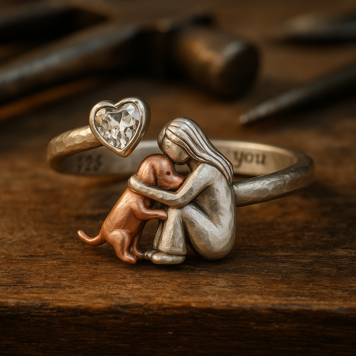 Solveig | Sterling Silver Dog Ring
