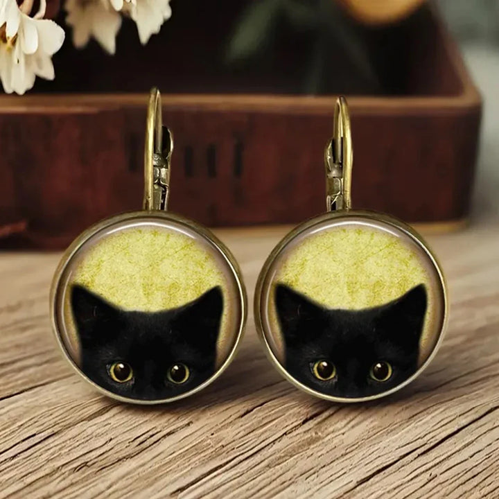 Zhanna | Animal Glass Dome Earrings