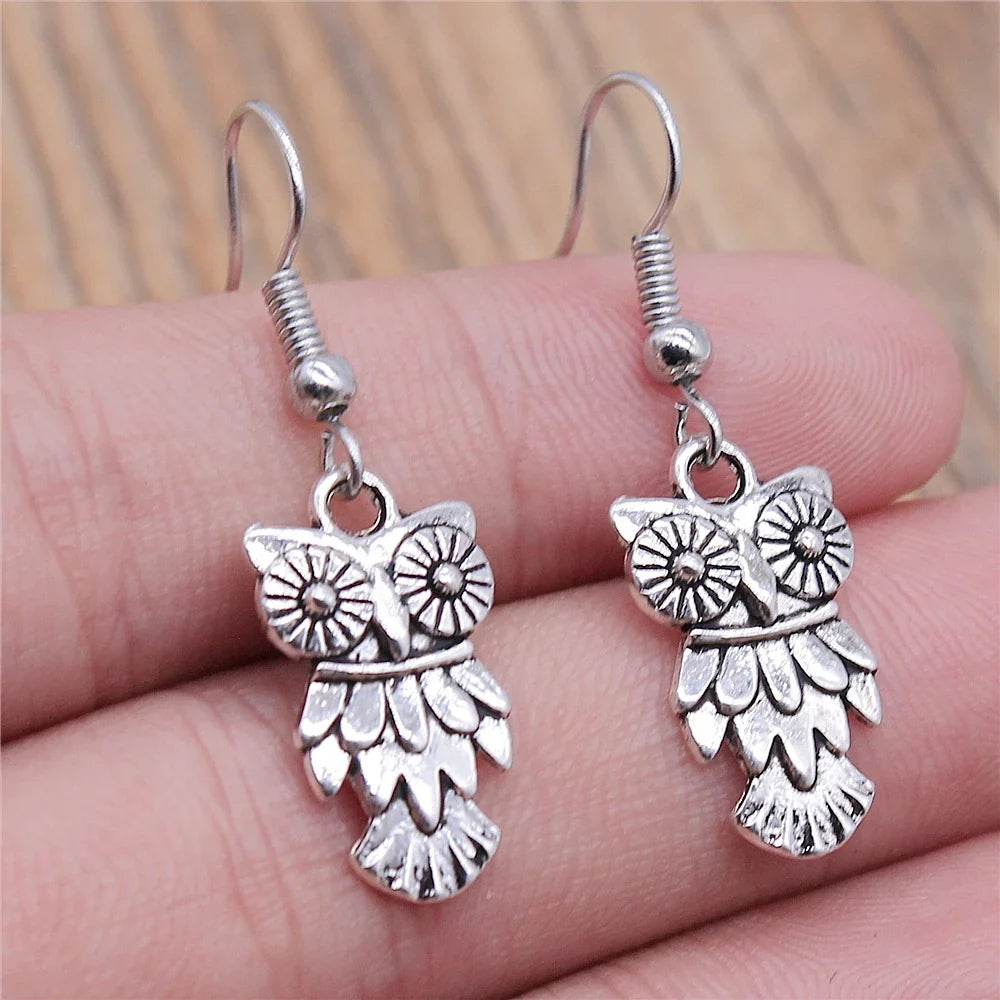 Viveca | Bohemian Owl Dangle Earrings