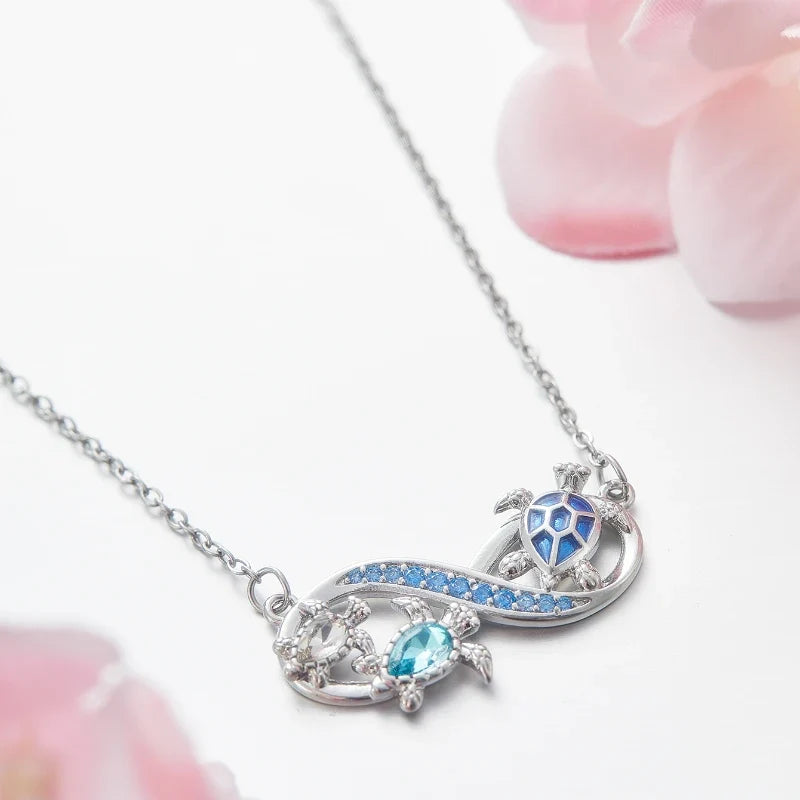 Kayleigh | Crystal Turtle Necklace