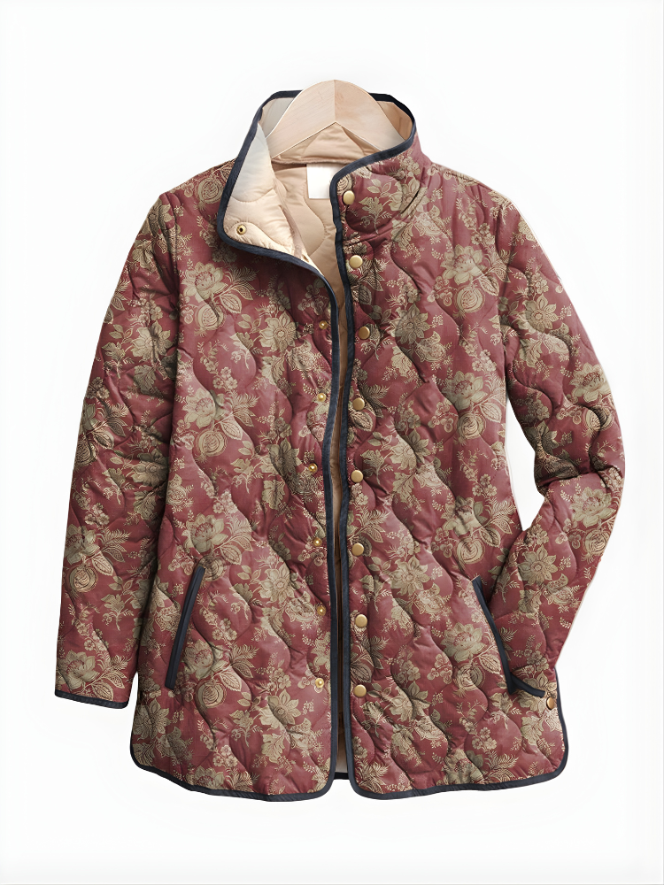 Kara | Retro Floral Print Jacket