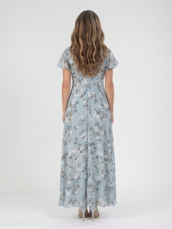 Esmeralda | Boho Chiffon Maxi Dress