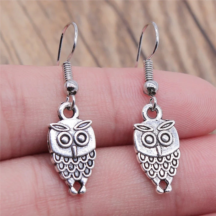 Viveca | Bohemian Owl Dangle Earrings