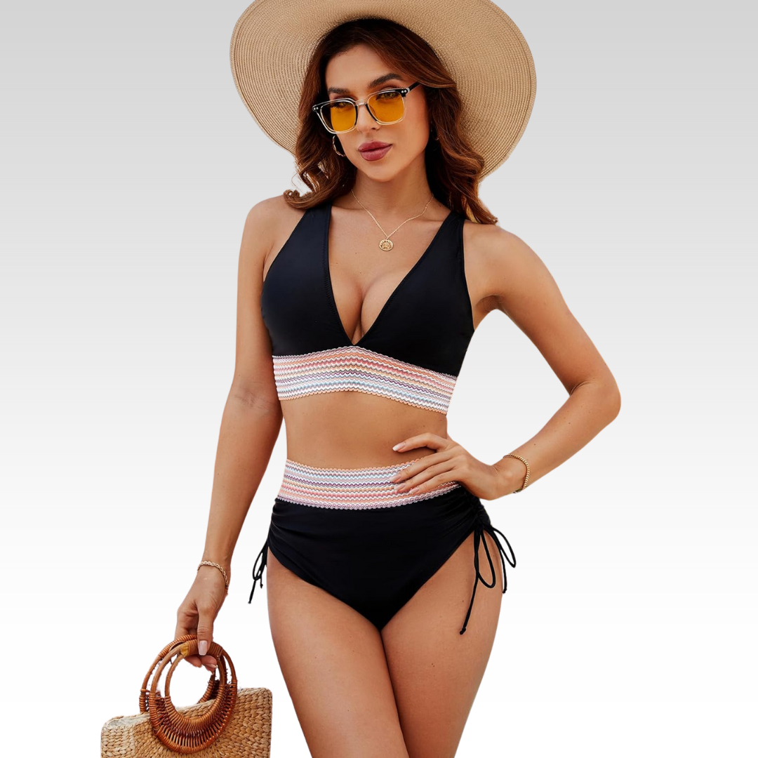 Claire | Slimming Silhouette Halter Bikini Set