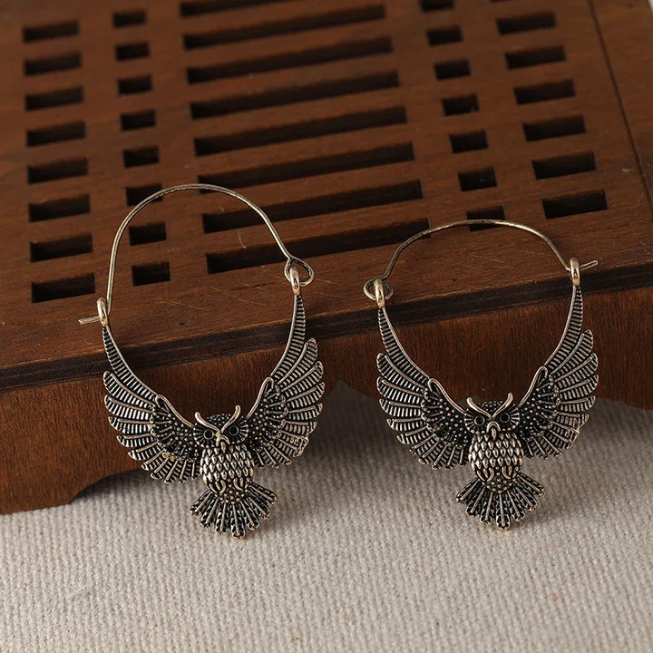 Vivianne | Vintage Bohemian Owl Earrings