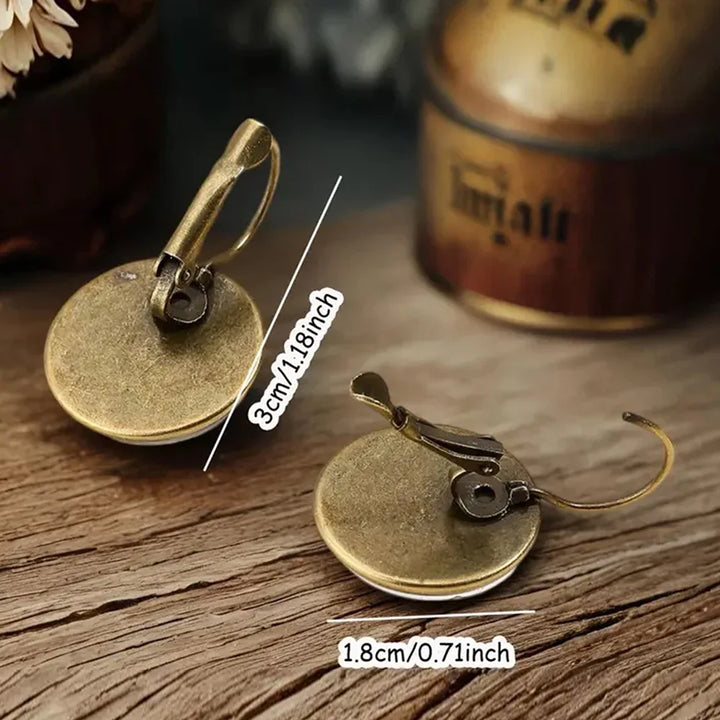 Zhanna | Animal Glass Dome Earrings