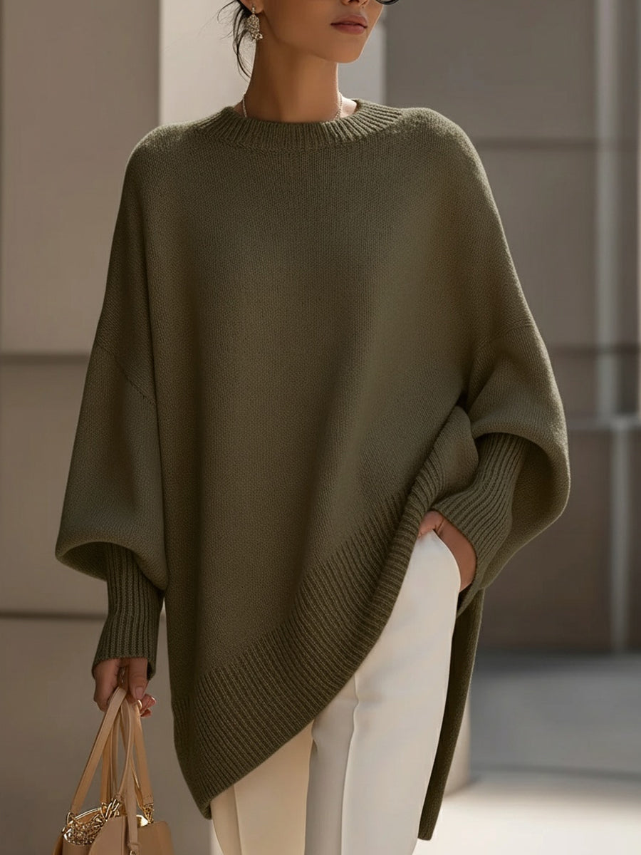 Korelia | Oversized Drape Knit Sweater