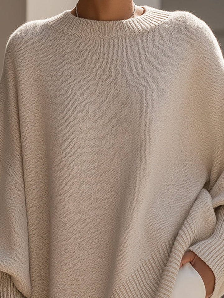 Korelia | Oversized Drape Knit Sweater