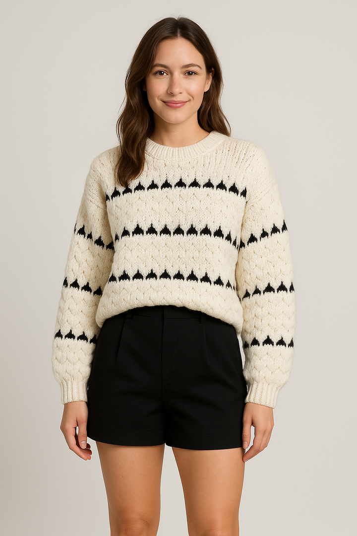 Ondine | Textured Crewneck Sweater