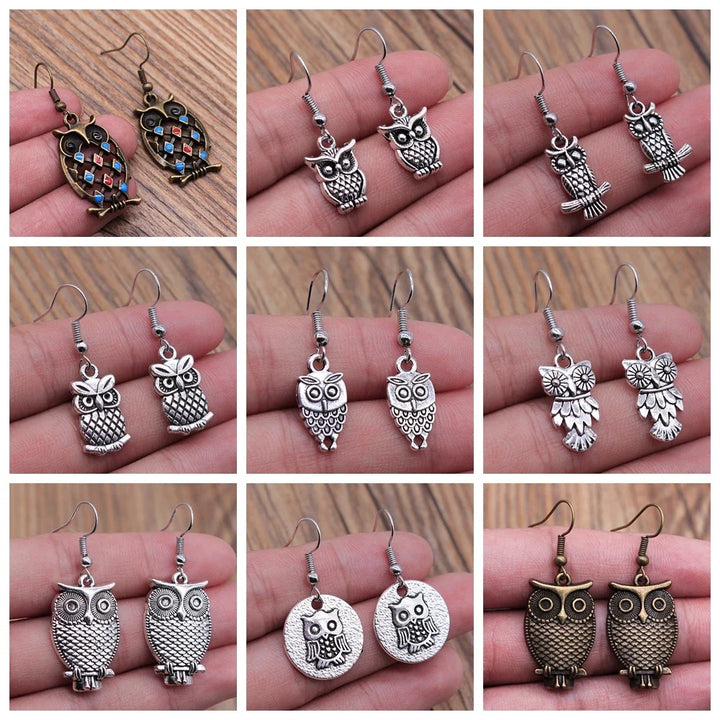 Viveca | Bohemian Owl Dangle Earrings
