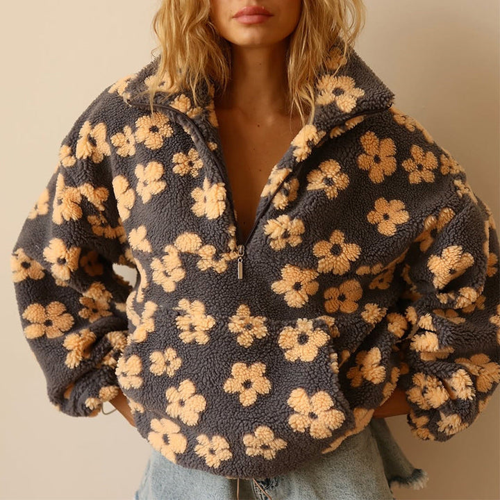 Oriana | Fleece Pullover Bloom