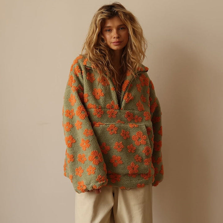 Oriana | Fleece Pullover Bloom