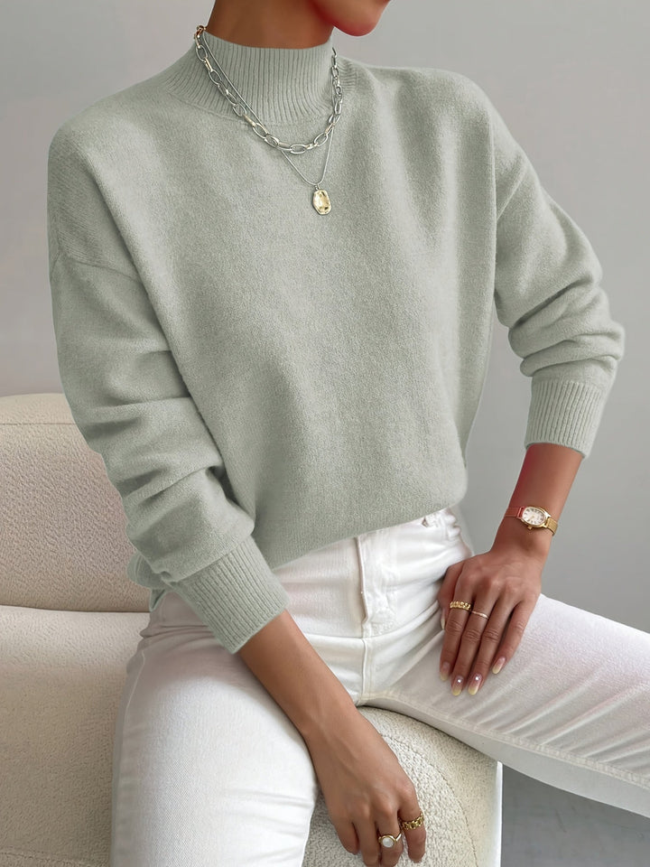 Caren | Soft Mock-Neck Sweater