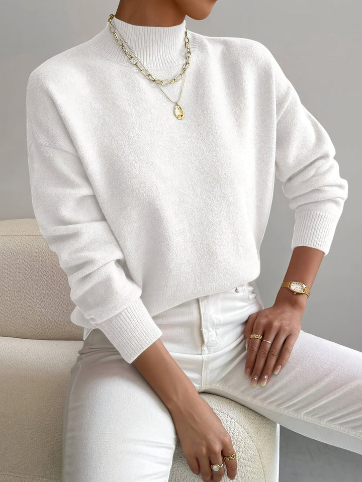 Caren | Soft Mock-Neck Sweater