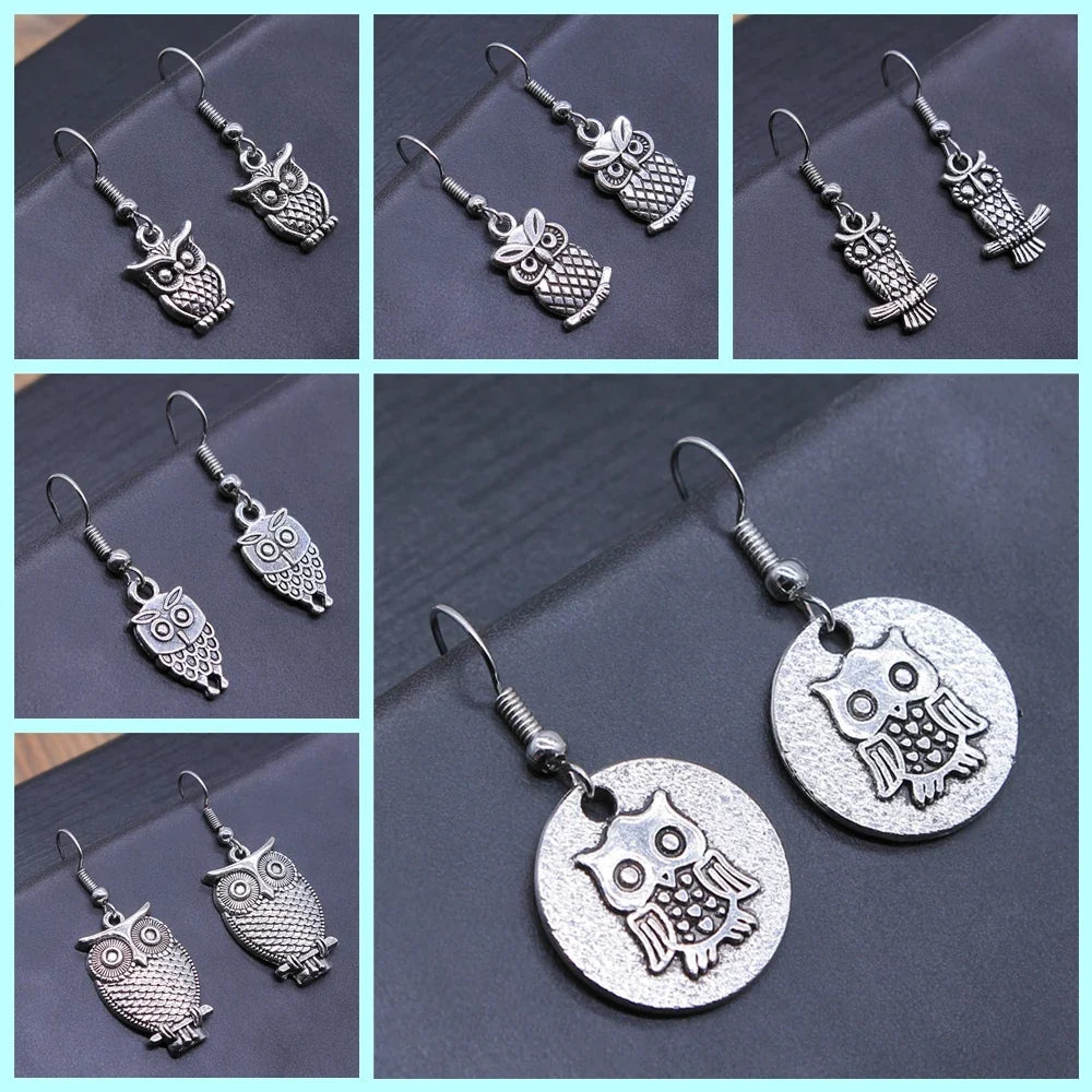 Viveca | Bohemian Owl Dangle Earrings